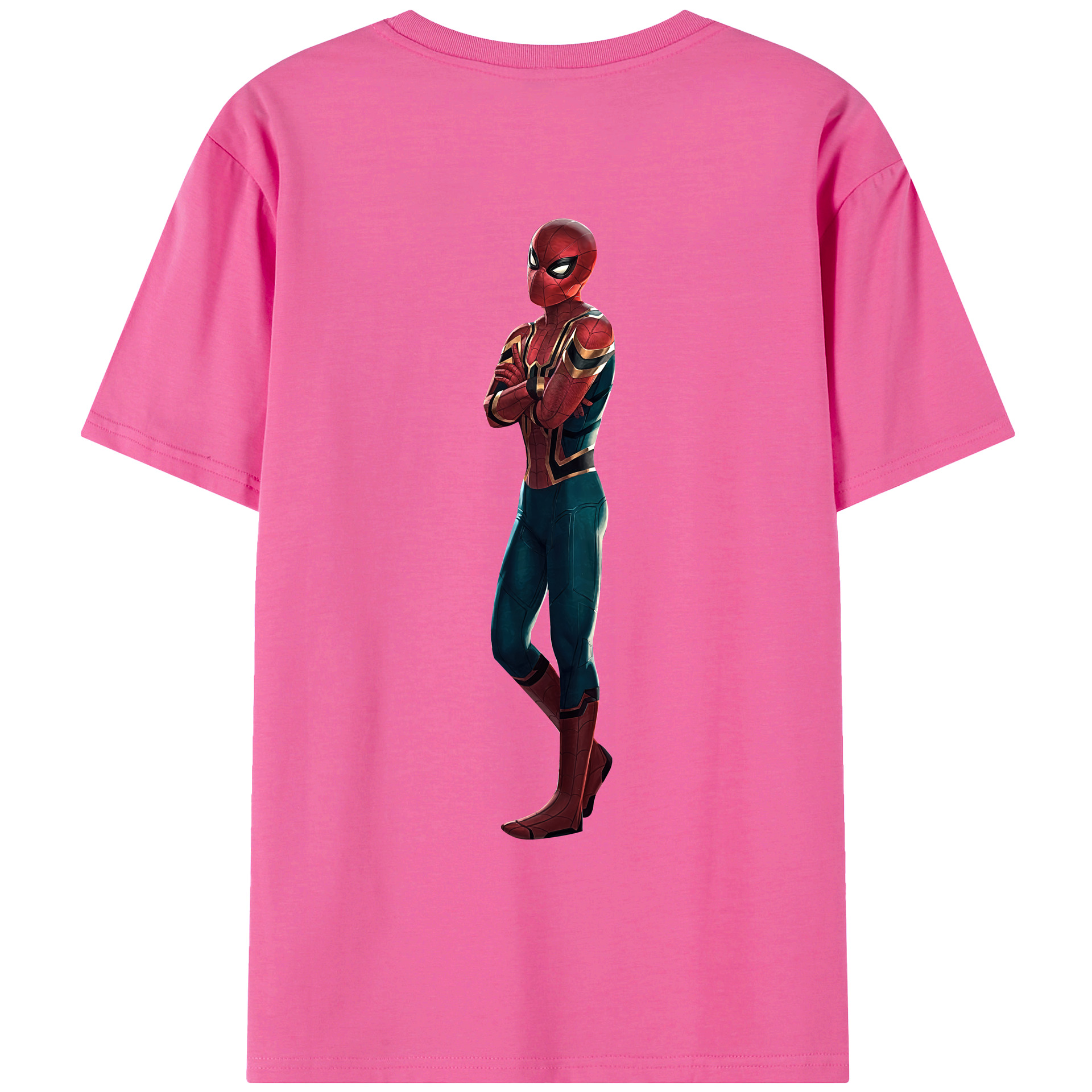 （画像用） Spider Man スパイダーマン レディース半袖Tシャツ(バックプリント)